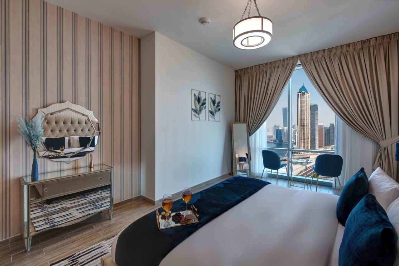 Durrani Homes - Lux 1Br At Al Habtoor Amna Tower Dubaj Kültér fotó