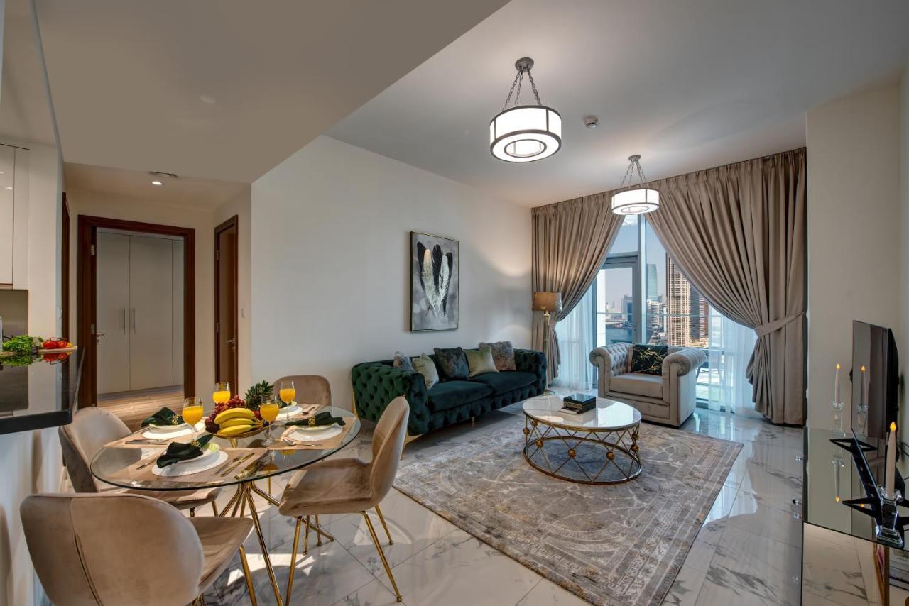 Durrani Homes - Lux 1Br At Al Habtoor Amna Tower Dubaj Kültér fotó
