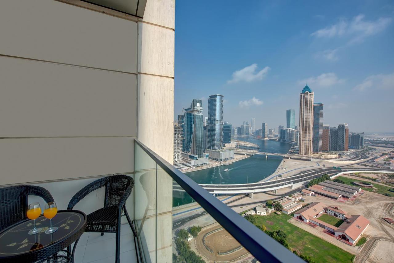 Durrani Homes - Lux 1Br At Al Habtoor Amna Tower Dubaj Kültér fotó